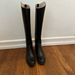 The Effingham by Bond Boot Co size 7 Black pull-on Knee-High Riding Boots